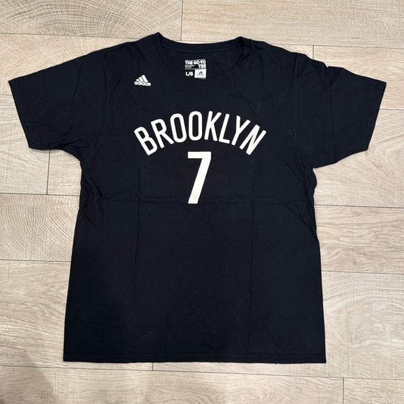 Adidas Brooklyn Jeremy Lin Black Tee - Men's Short Sleeve - Picture 1 of 3